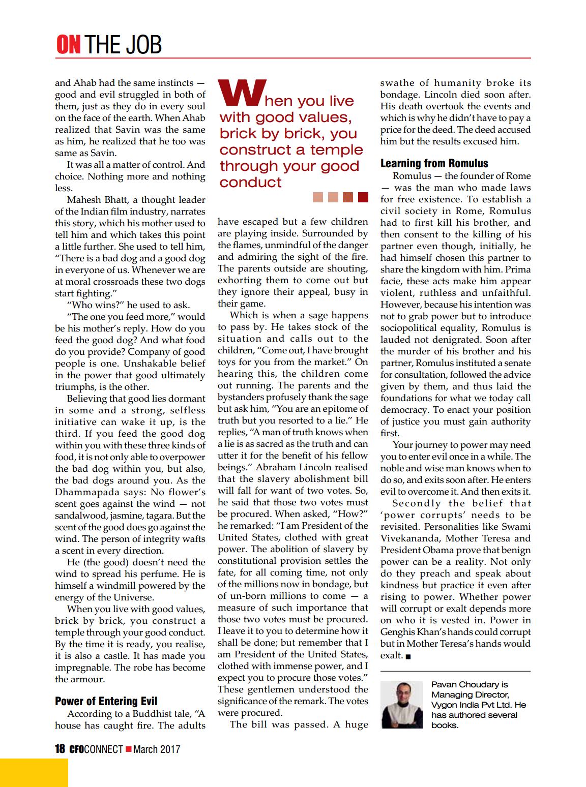 The Power of Goodness..excerpted from Award winning book “How a Good Person can Really Win”