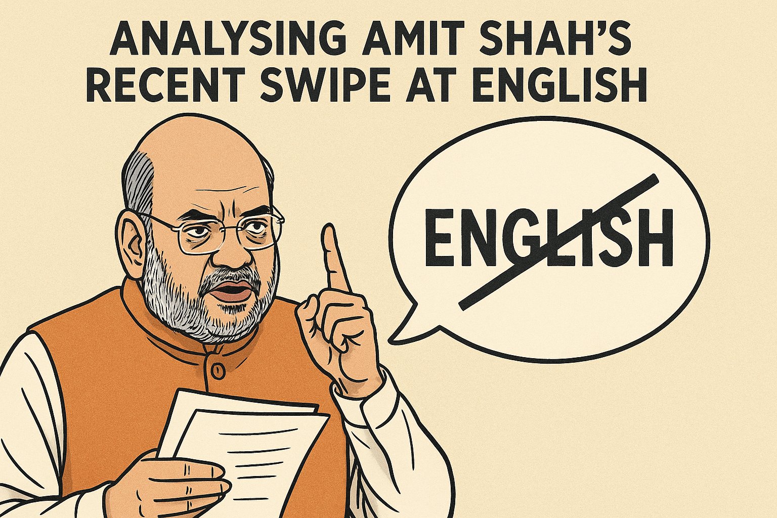 Analysing Amit Shah’s Recent Swipe at English