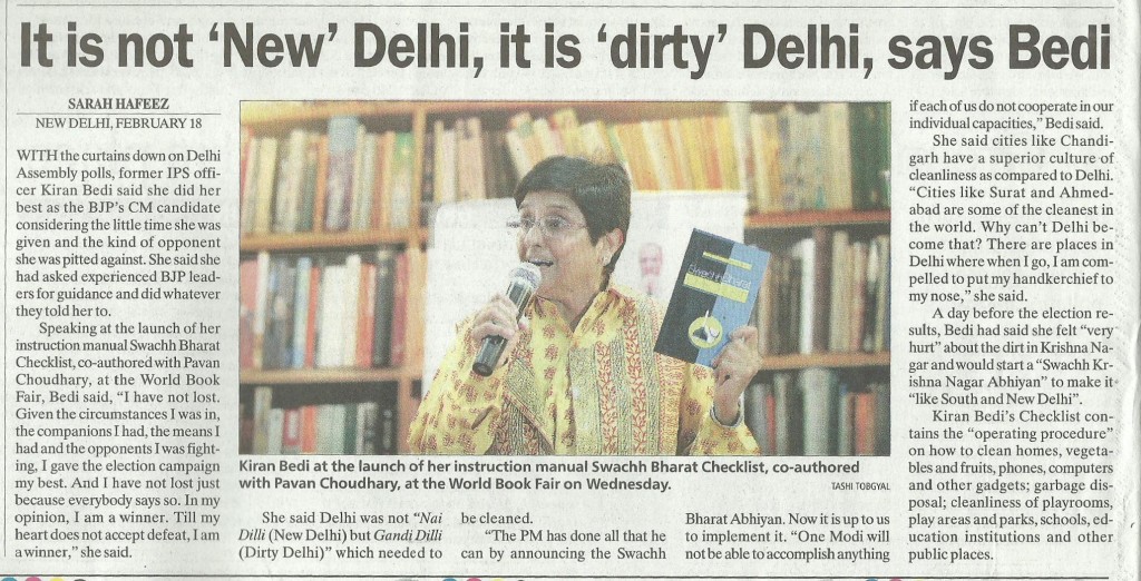 Swachh Bharat Checklist and How a Good Person can Really Win launched in World Book fair